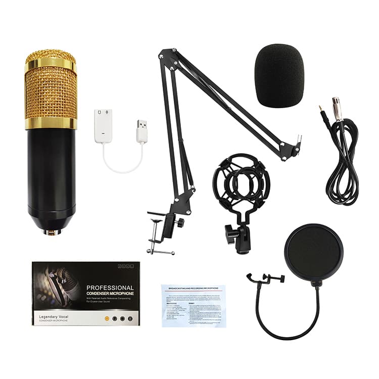 Micrófono Studio Condensador Podcast Bm-800