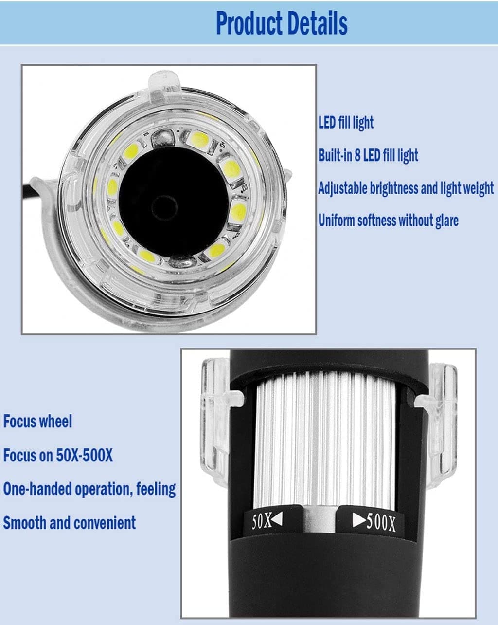 Microscopio Digital Usb 40x A 1000x
