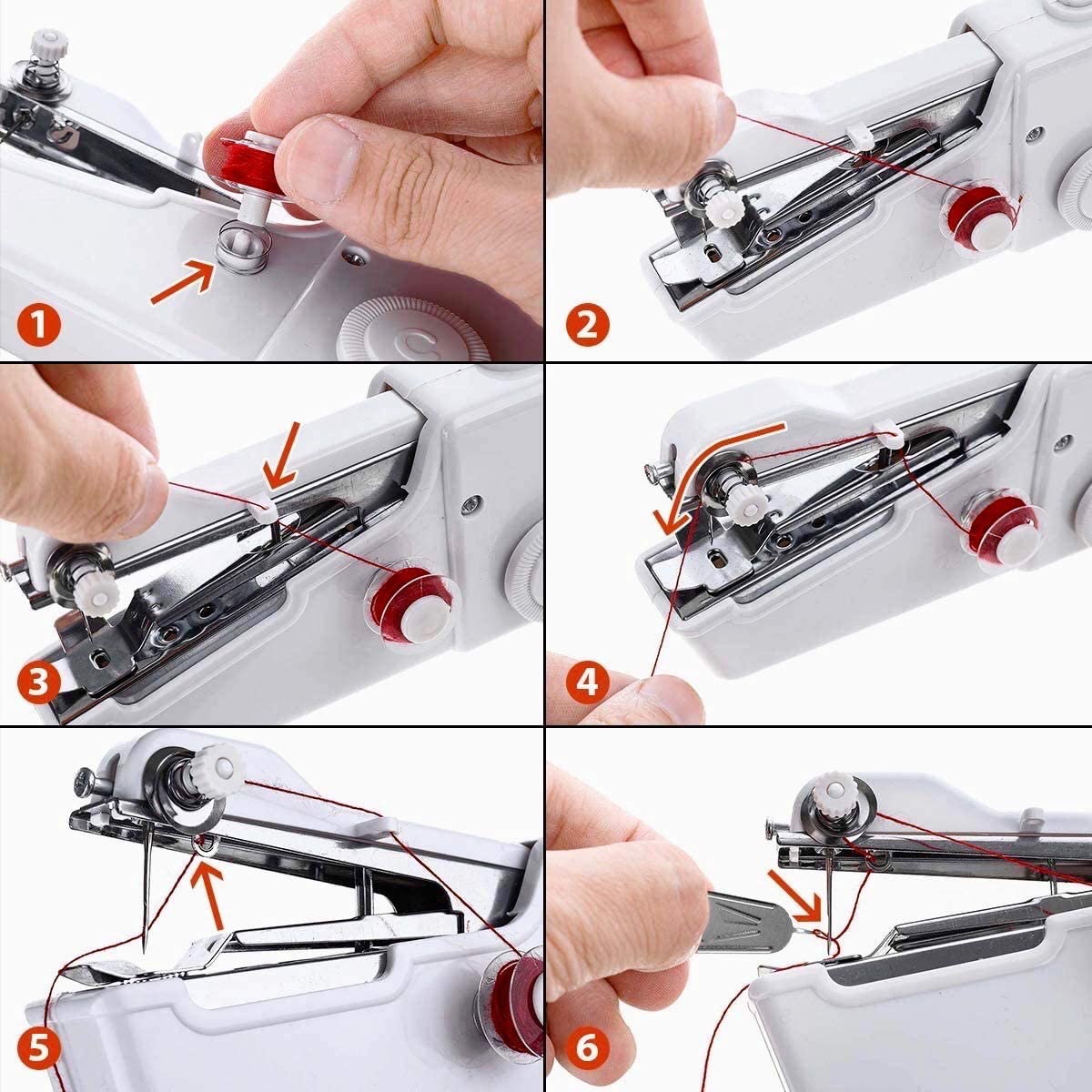 Mini Maquina De Coser Portátil Manual A Pilas