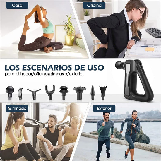 Pistola De Masajes Profesional Triangular Recargable