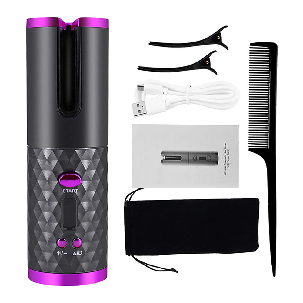 Rizador De Pelo Automático Cerámica Recargable 200 °c