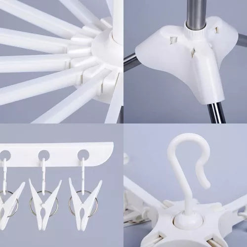 Tendedero De Ropa Plegable 3 Niveles Compacto