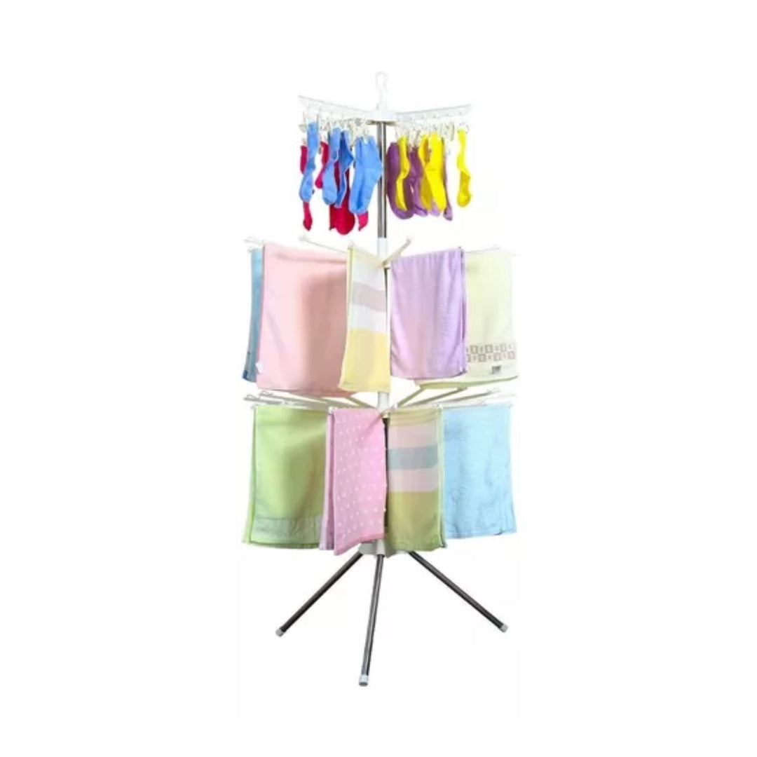 Tendedero De Ropa Plegable 3 Niveles Compacto