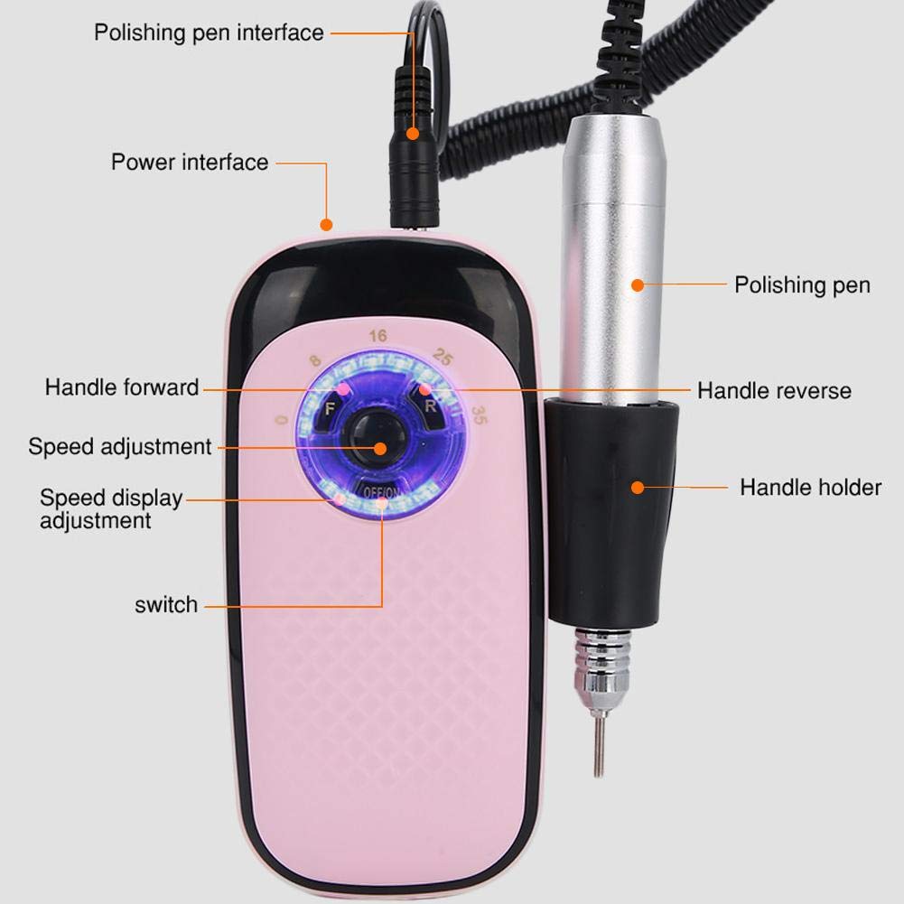 Torno De Uñas Recargable Profesional 35000rpm