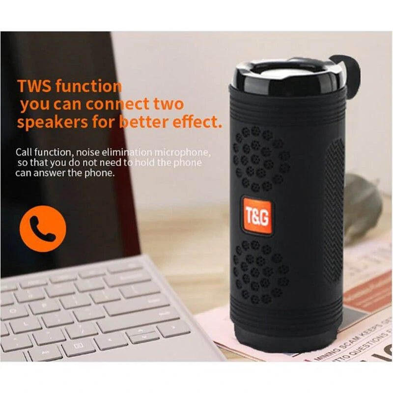 Parlante T&g 617 Pro Portátil Resistente Bluetooth, Fm, Sd®
