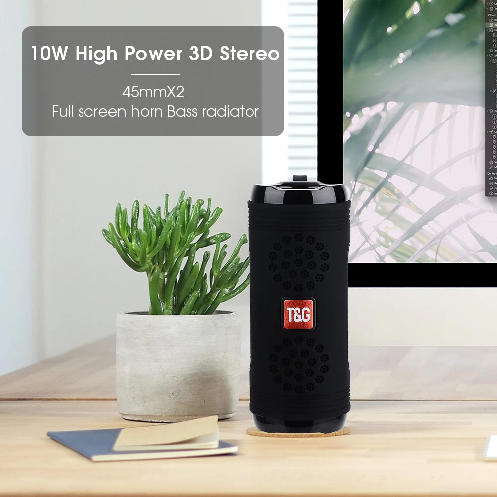 Parlante T&g 617 Pro Portátil Resistente Bluetooth, Fm, Sd®