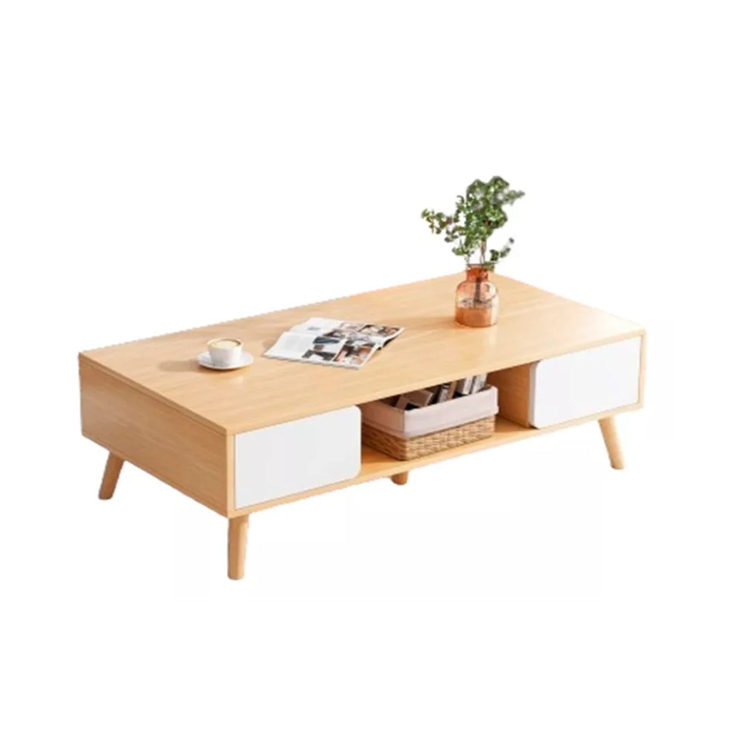 Mesa Ratona Premium Auxiliar Estante 2 Cajones 120x60cm