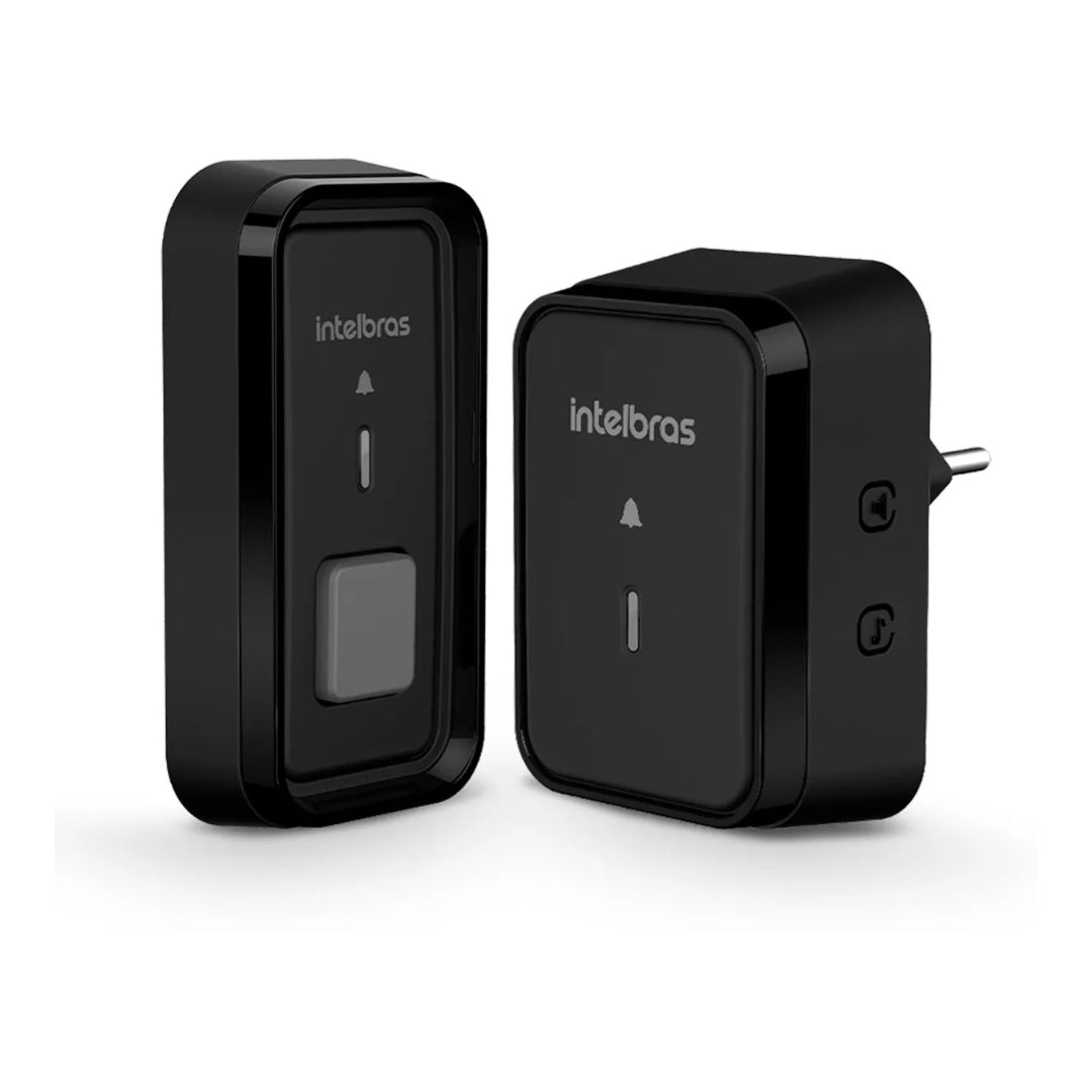 Timbre Inalámbrico Intelbras Black Cib 101, Color Negro, 110 V/220 V