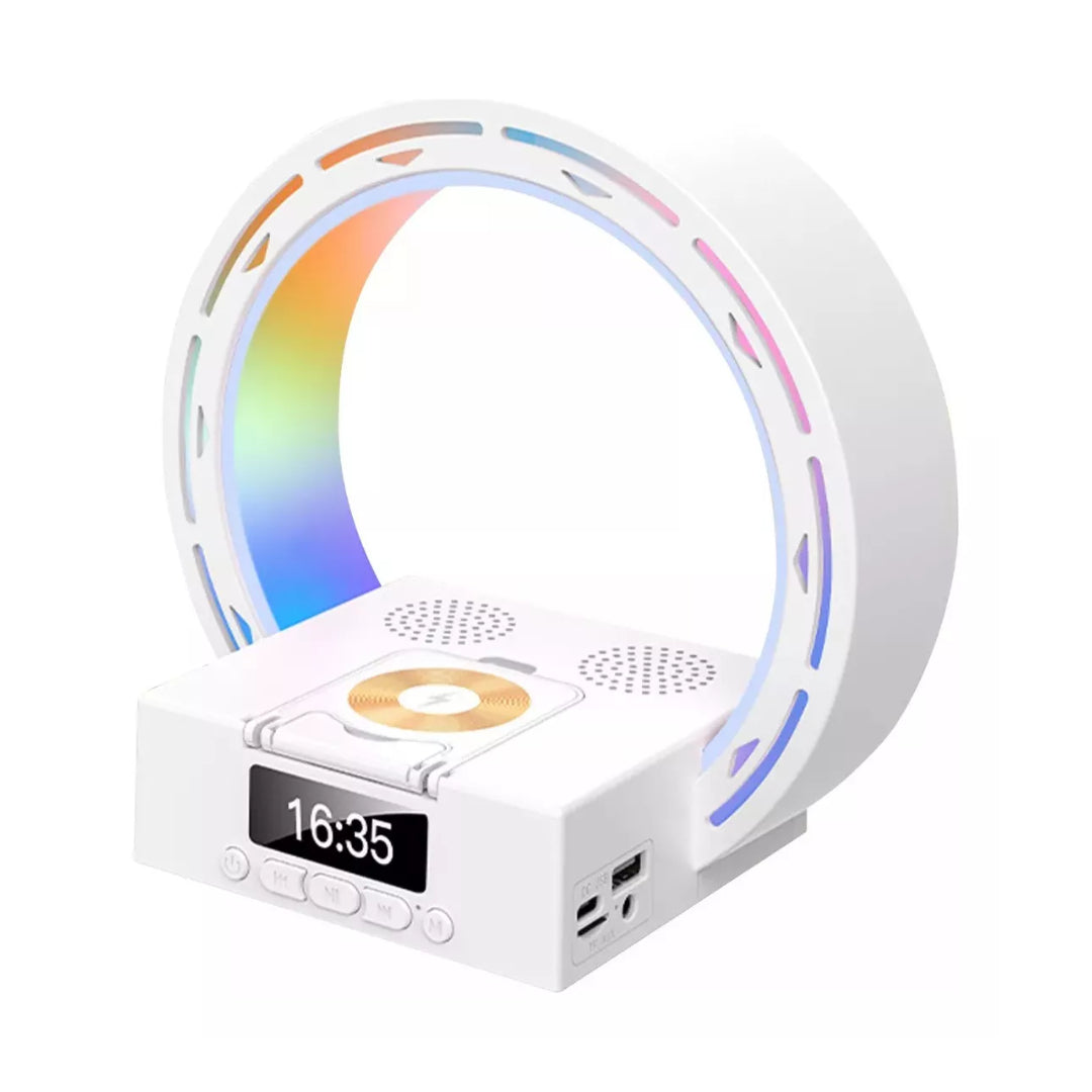Parlante Bluetooth Despertador Rgb, Cargador Inalámbrico®