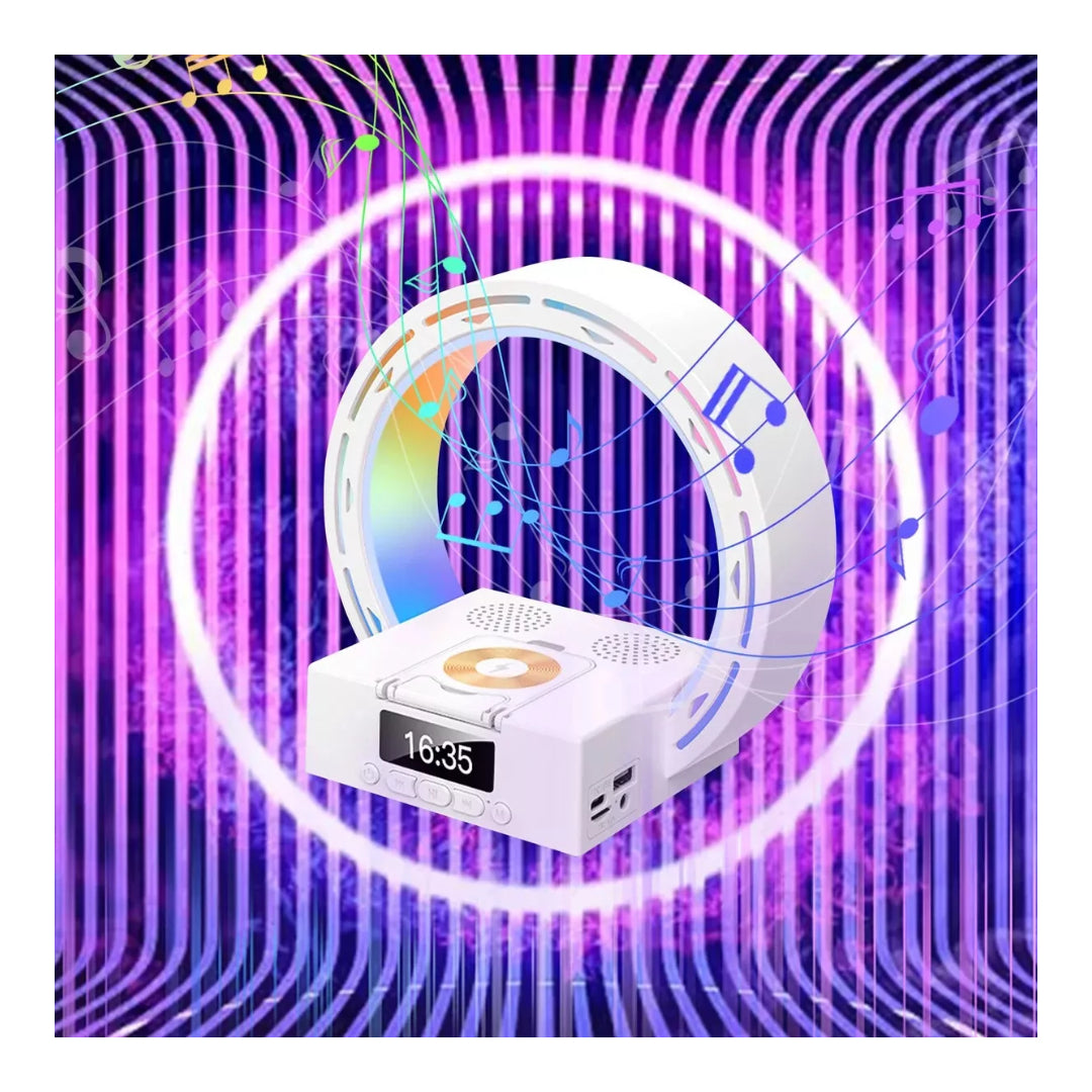 Parlante Bluetooth Despertador Rgb, Cargador Inalámbrico®