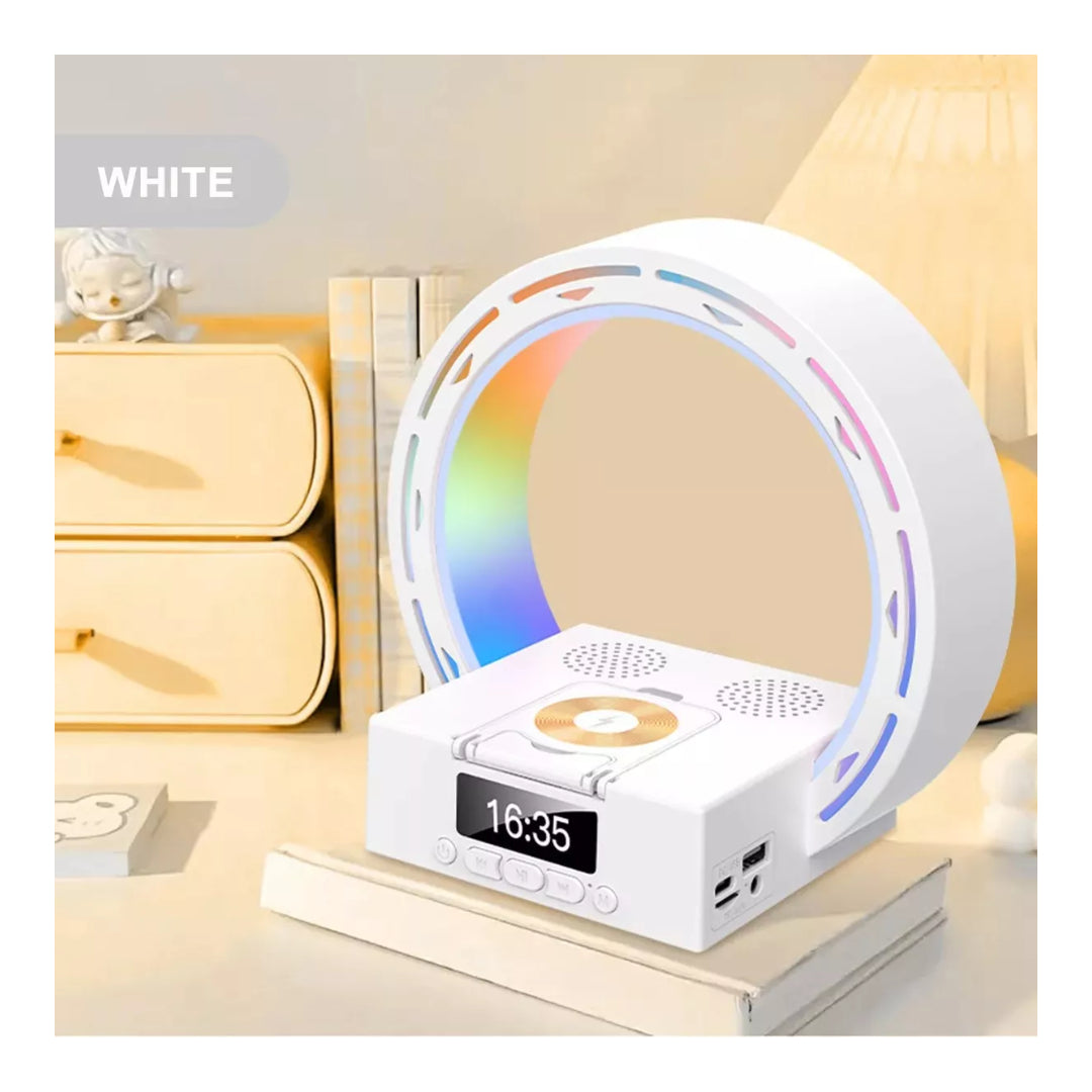 Parlante Bluetooth Despertador Rgb, Cargador Inalámbrico®