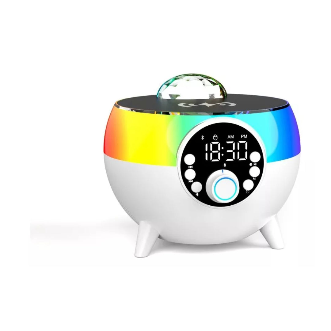 Parlante Bluetooth Hm-2310 Con Luz Rgb Y Despertador Fm Usb®