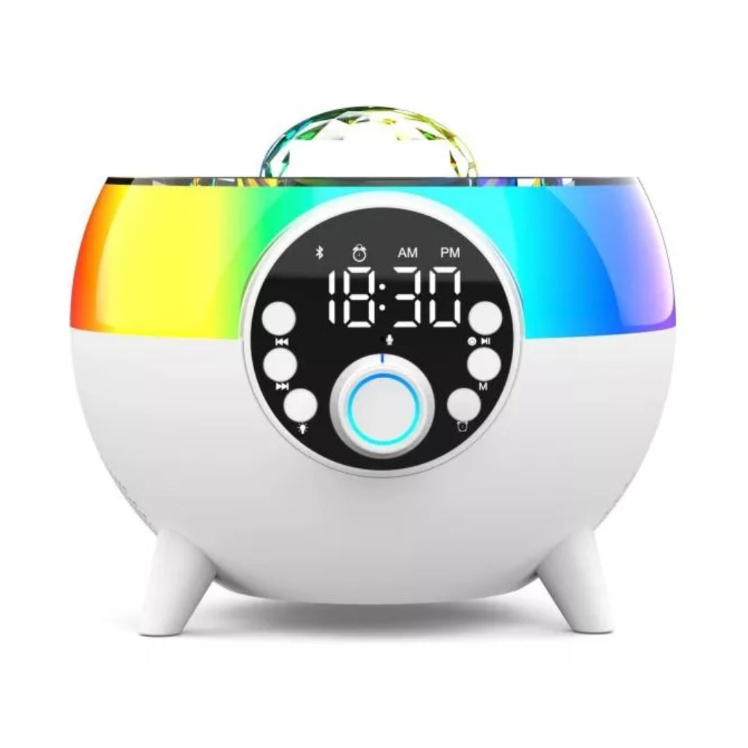 Parlante Bluetooth Hm-2310 Con Luz Rgb Y Despertador Fm Usb®