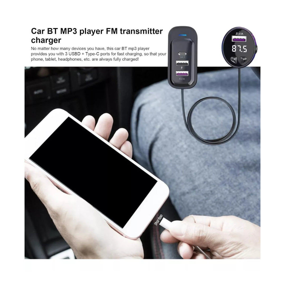 Cargador 12v De Auto Multipuerto, Reproductor Mp3 Bluetooth® Agregar a favoritos $ 699