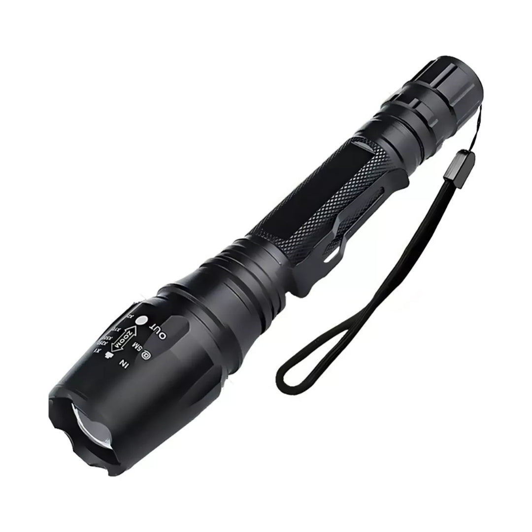 Linterna Táctica Led Wlxy Br-9000, 16500 W, 46000 Lm, Completa Con 2 Baterías De 5200 Mah Y Cargador Bivolt