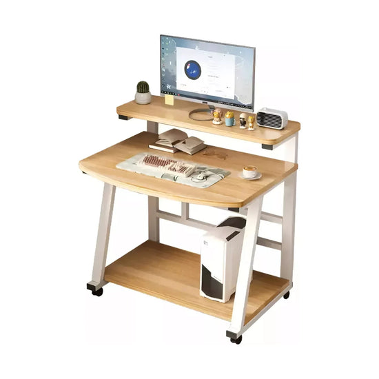 Escritorio Minimalista Con Ruedas - 2 Estantes®