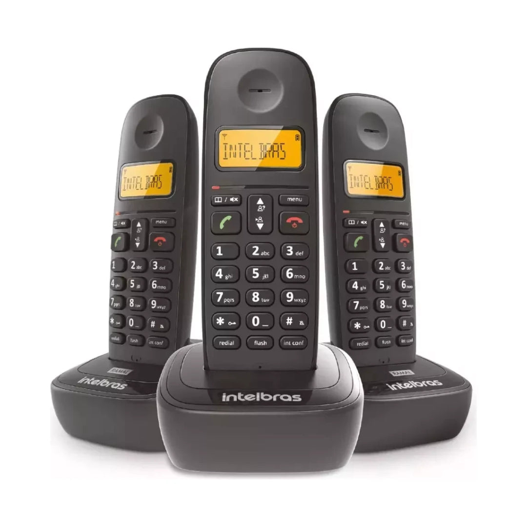 Teléfono Inalámbrico Intelbras Ts 2513 3 Bases Combo - Ch®