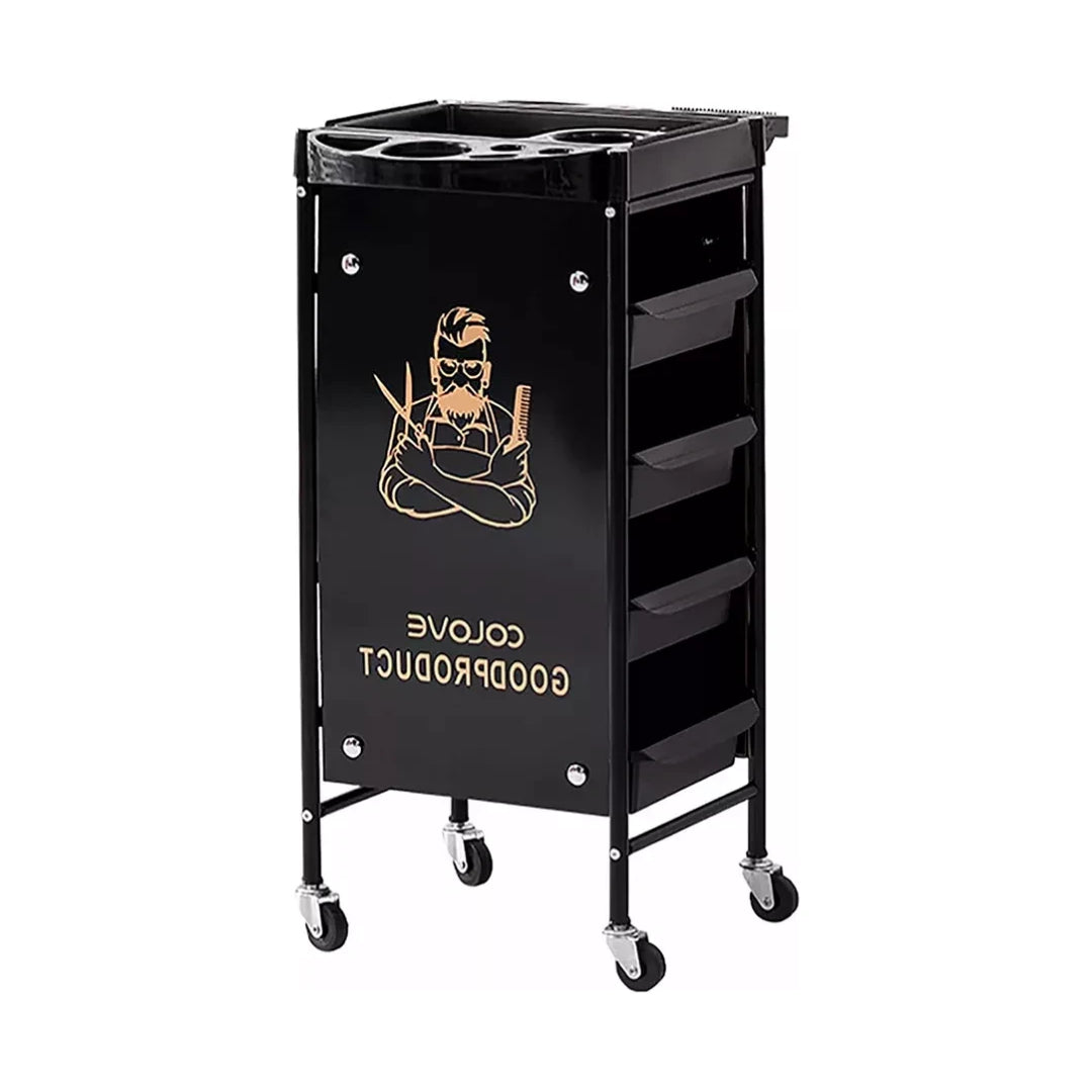 Carrito Organizador Profesional 5 Niveles Barbería Peluquería ®