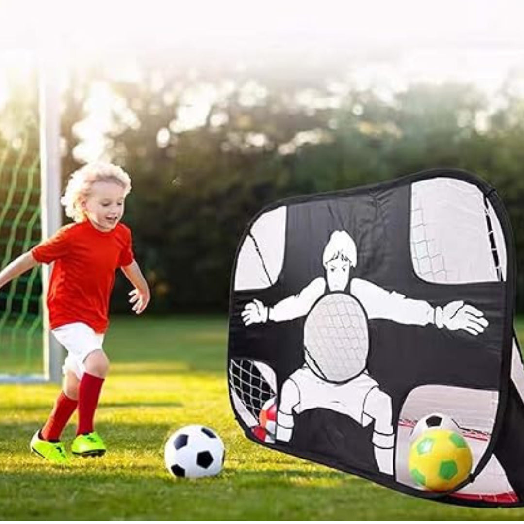 Arco De Fútbol Y Puntería Flexible, Diseño Plegable 2 En 1®