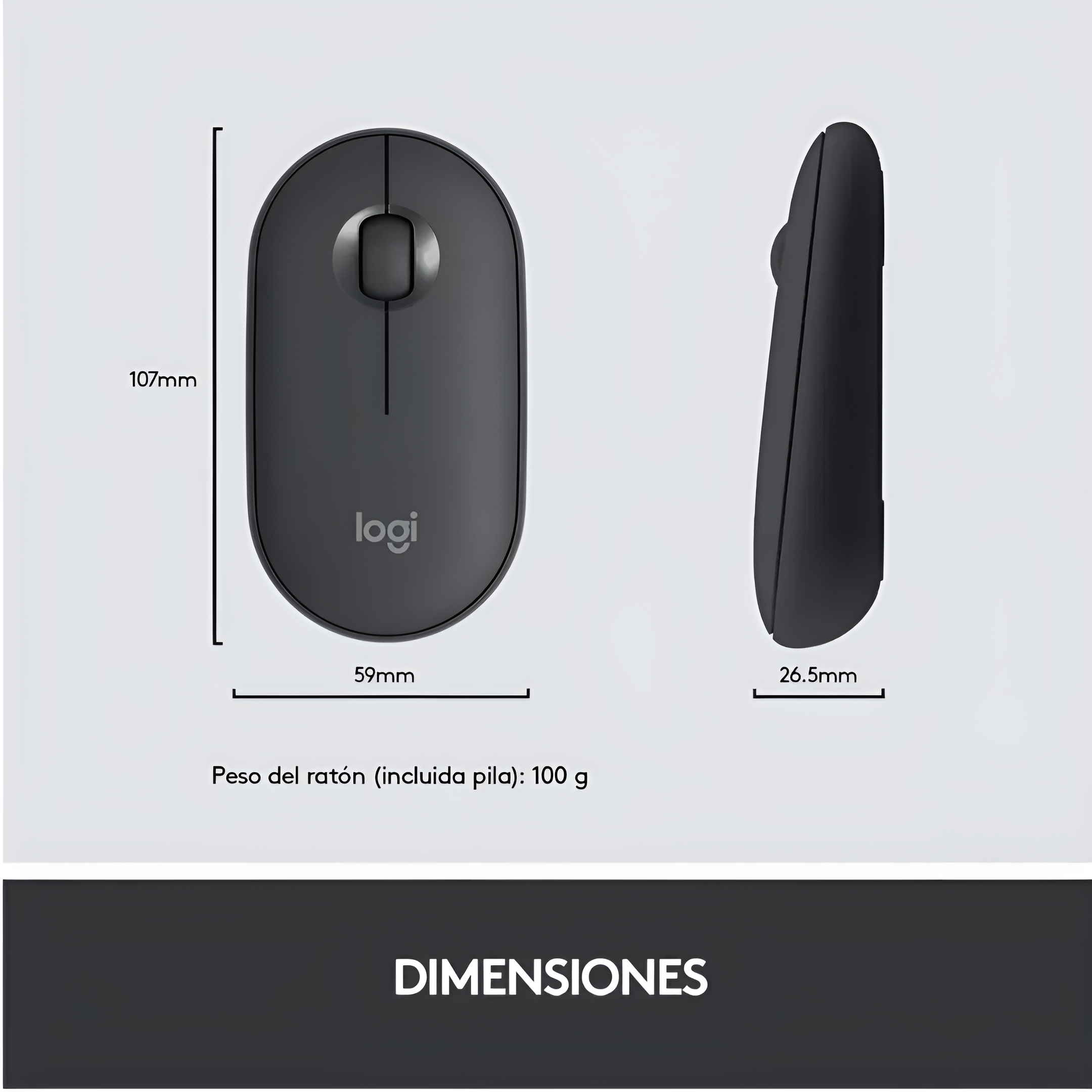 Kit Teclado Y Mouse Inalámbrico Logitech Mk470 Color Negro