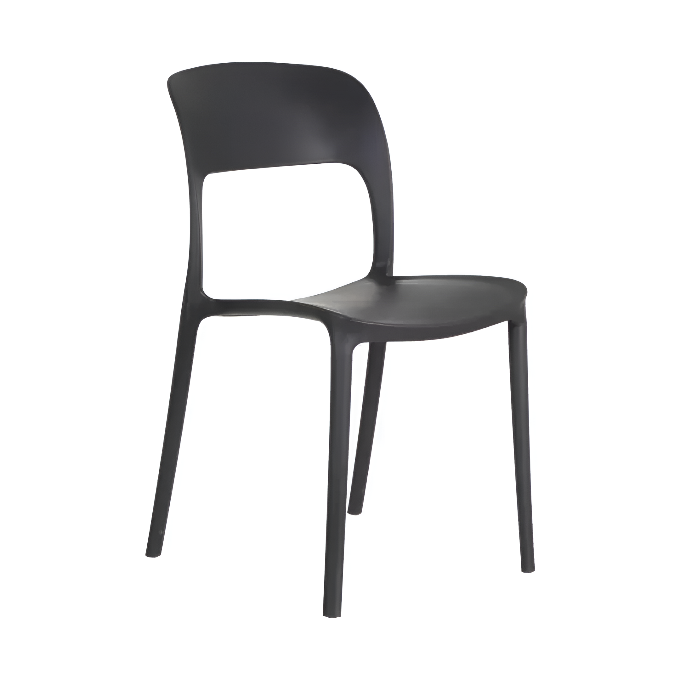 Silla De Comedor Respaldo Negro Antideslizante 79x40x40cm®