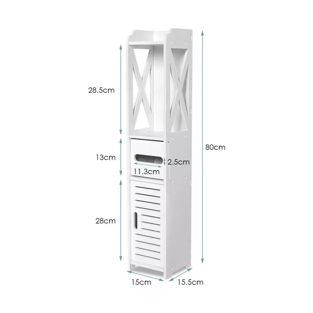 Mueble Organizador 80x15cm Estantes Espacios Reducidos Baño®