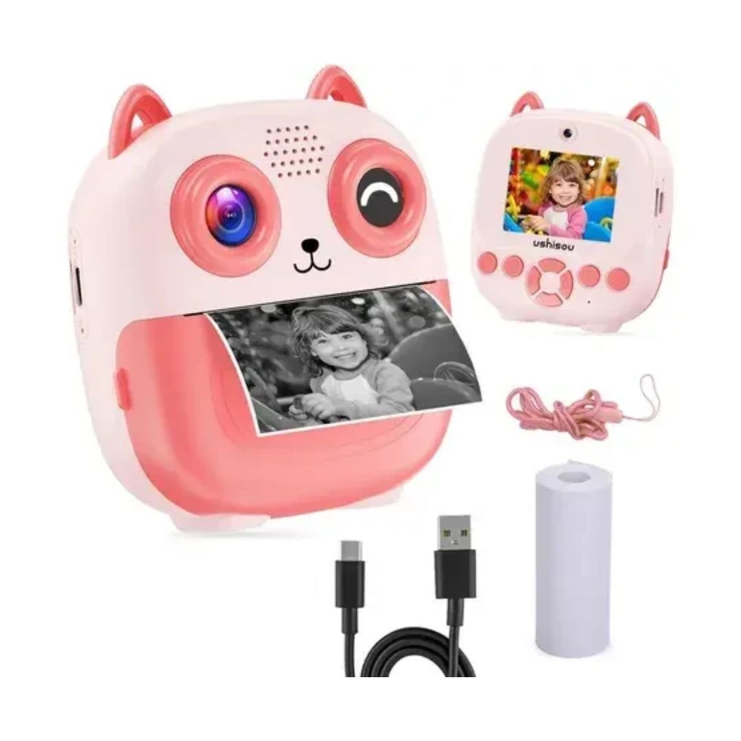 Cámara Con Impresión Infantil Portátil Diseño De Búho 1080p®