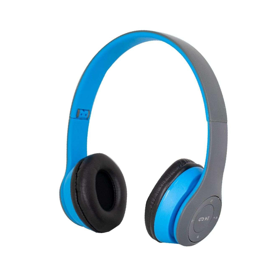 Auricular Vincha Inalámbrico P47 Bluetooth Micro Sd Radio Color Azul®