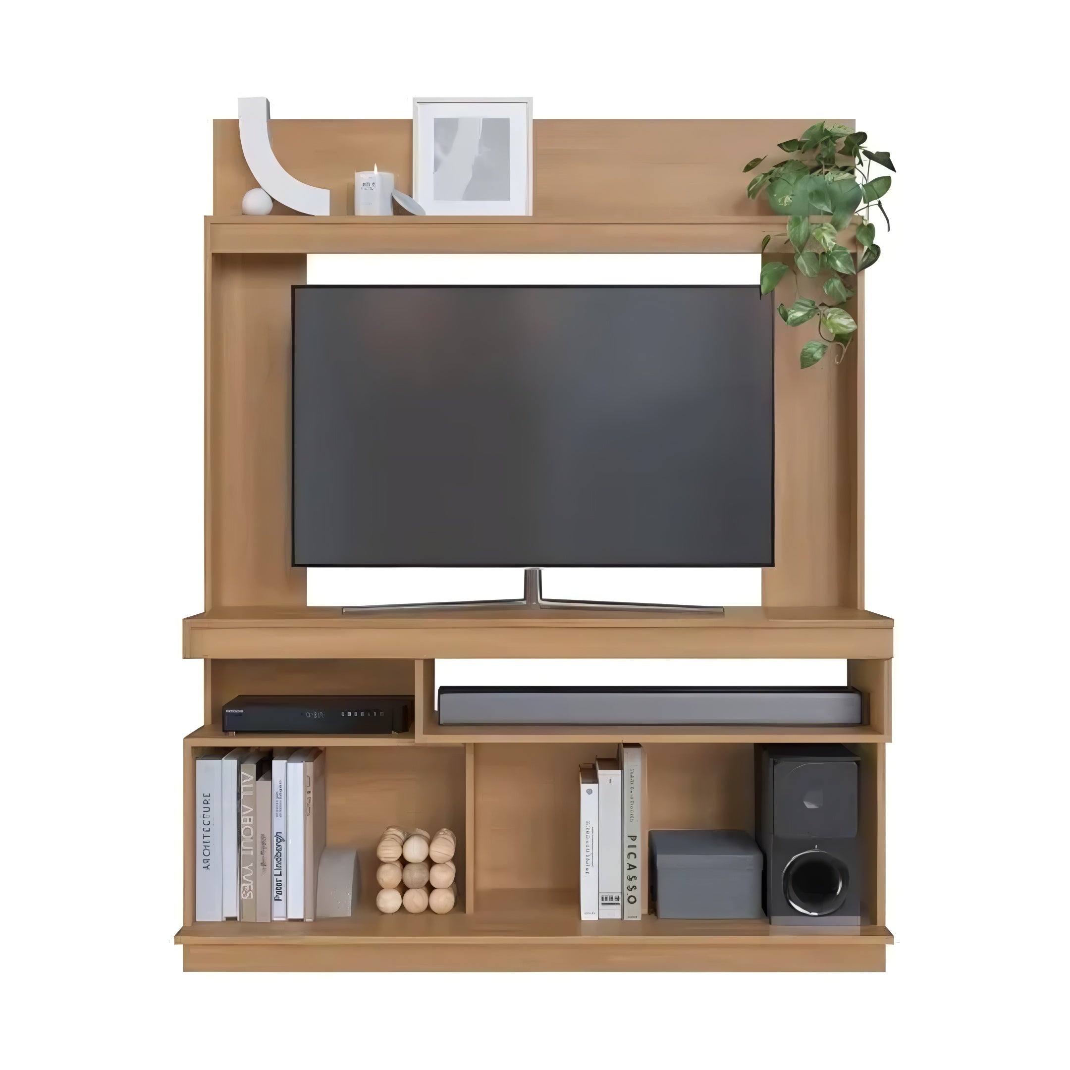 Rack Modular Para Tv Con Panel Nórdico Minimalista Premium®