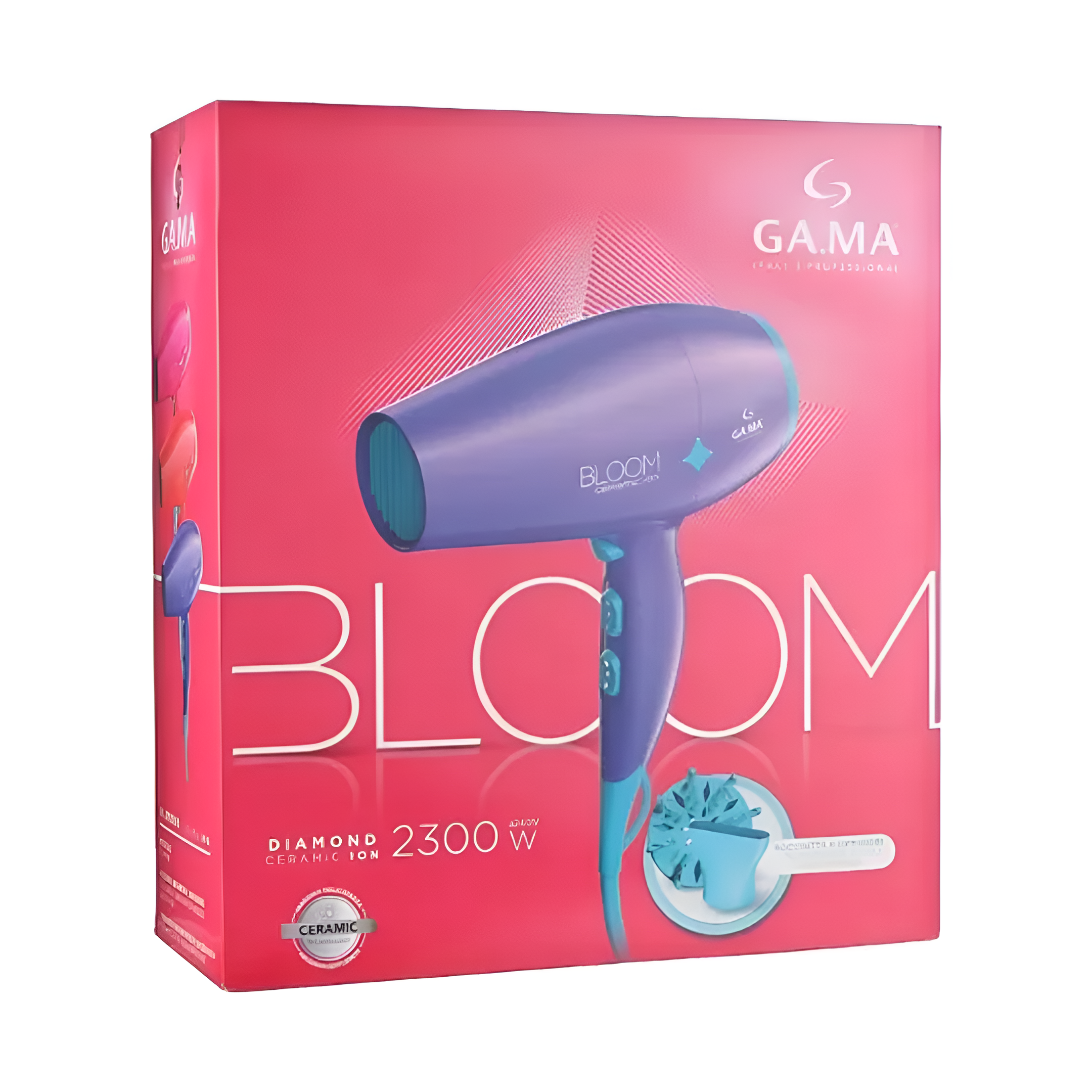 Secador De Pelo GAMA Italy Diamond Bloom Violeta Ceramic®