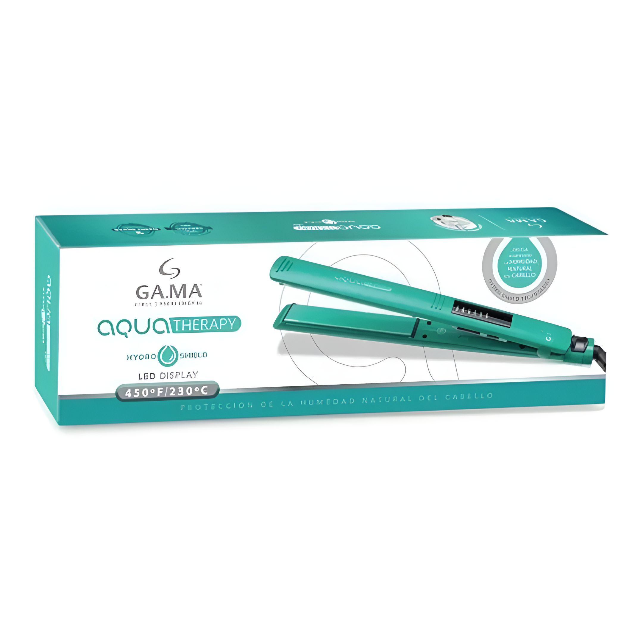 Plancha De Pelo GAMA Italy Elegance Led Aqua Therapy Pro®