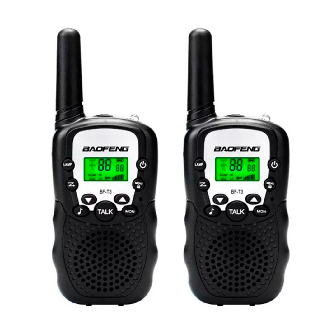 Par Handy Walkie Talkie Set X2 Bf T3 Baofeng 2km 22 Canales®