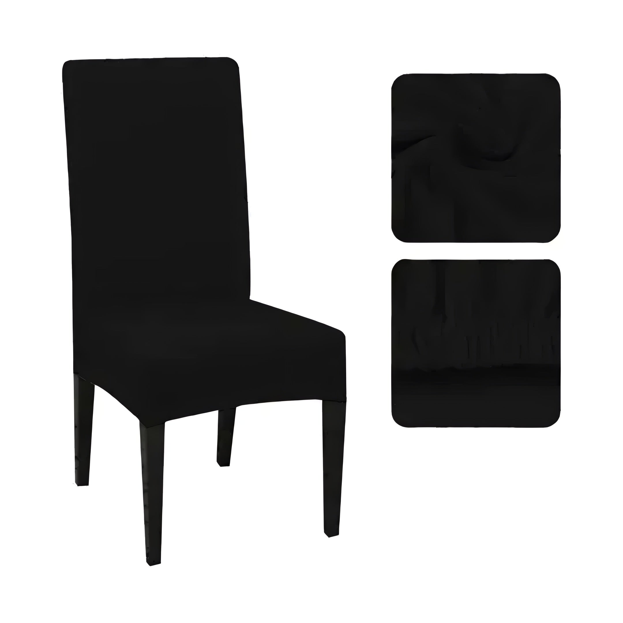 Funda Profesional De Silla Comedor Color Gris Cubre Asiento Elastizada®