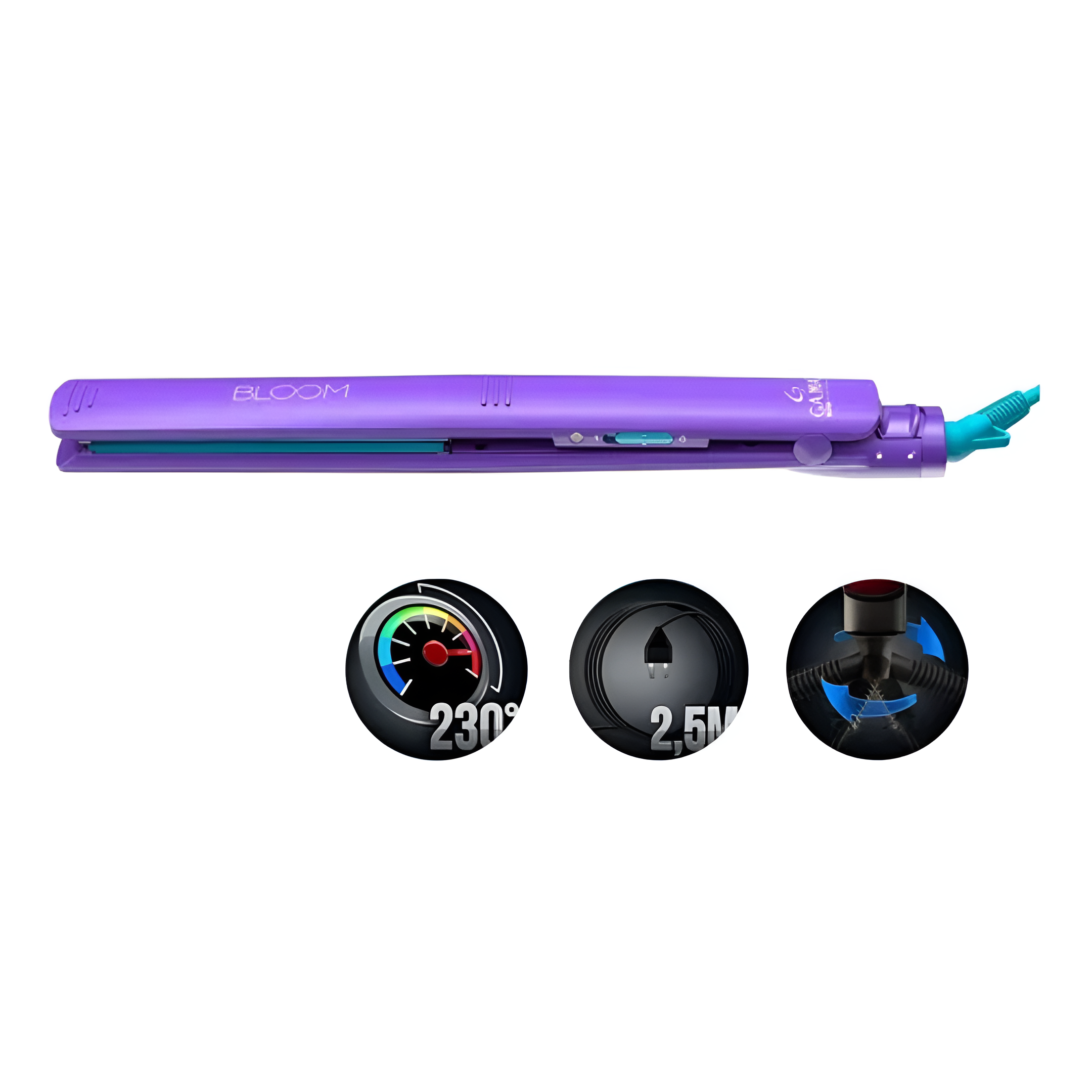 Plancha De Pelo GAMA Italy Pro Elegance Led Bloom Violet®