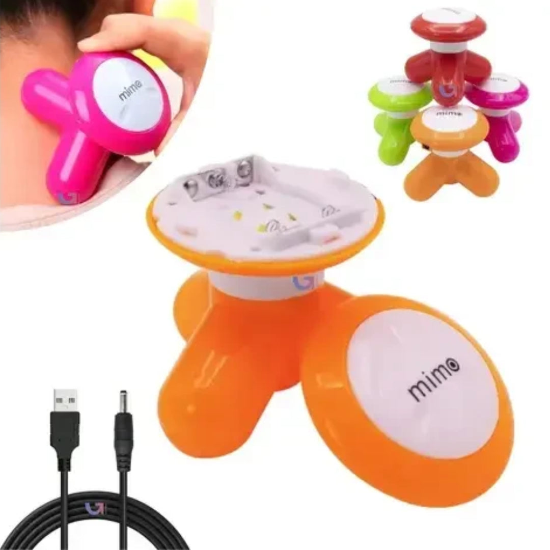 Masajeador Portátil Mimo 3 Patas Mini Eléctrico Usb O Pilas®