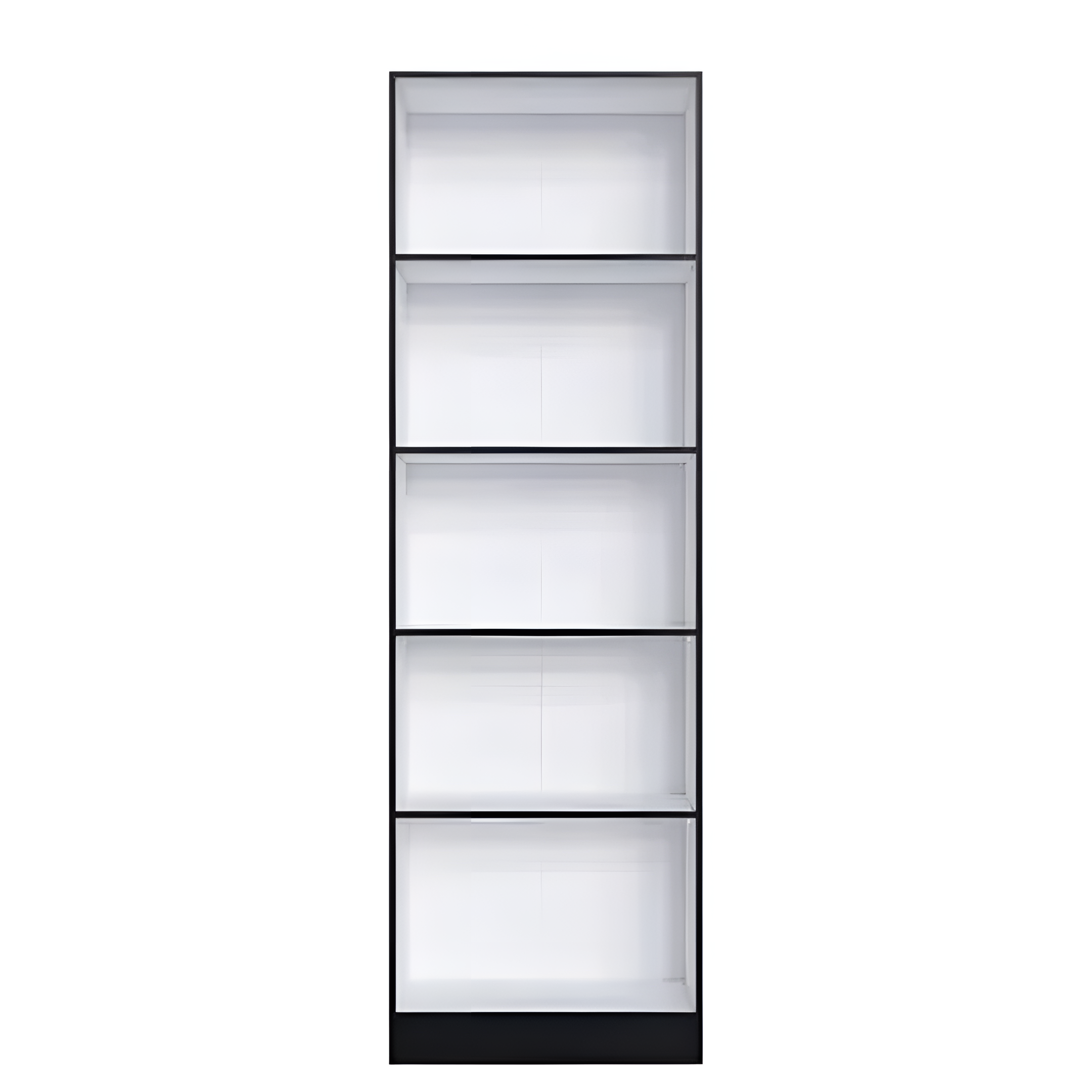 Mueble Multiuso Minimalista 2 Puertas 5 Estantes Mdf Negro®