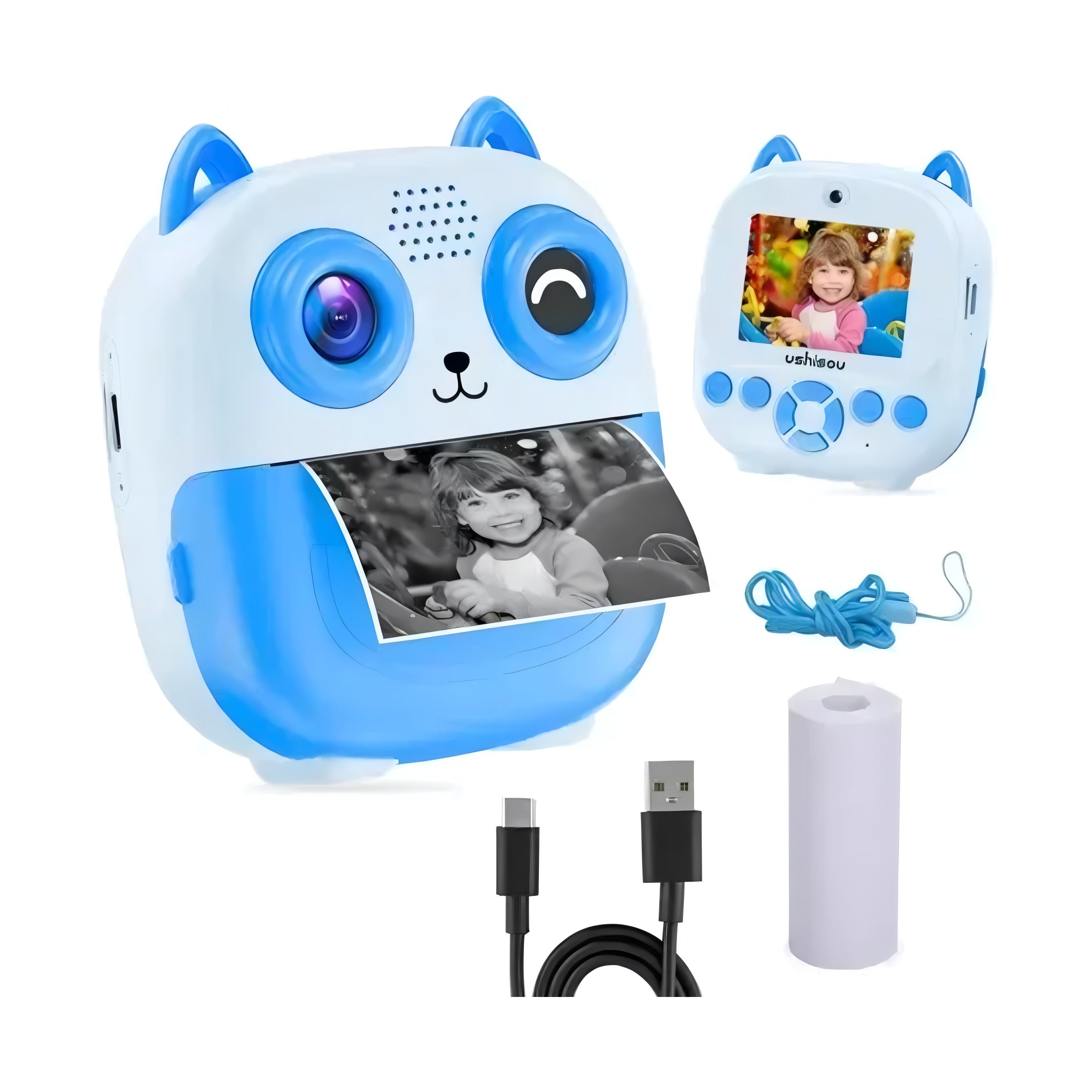 Cámara Con Impresión Infantil Portátil Diseño De Búho Hd®