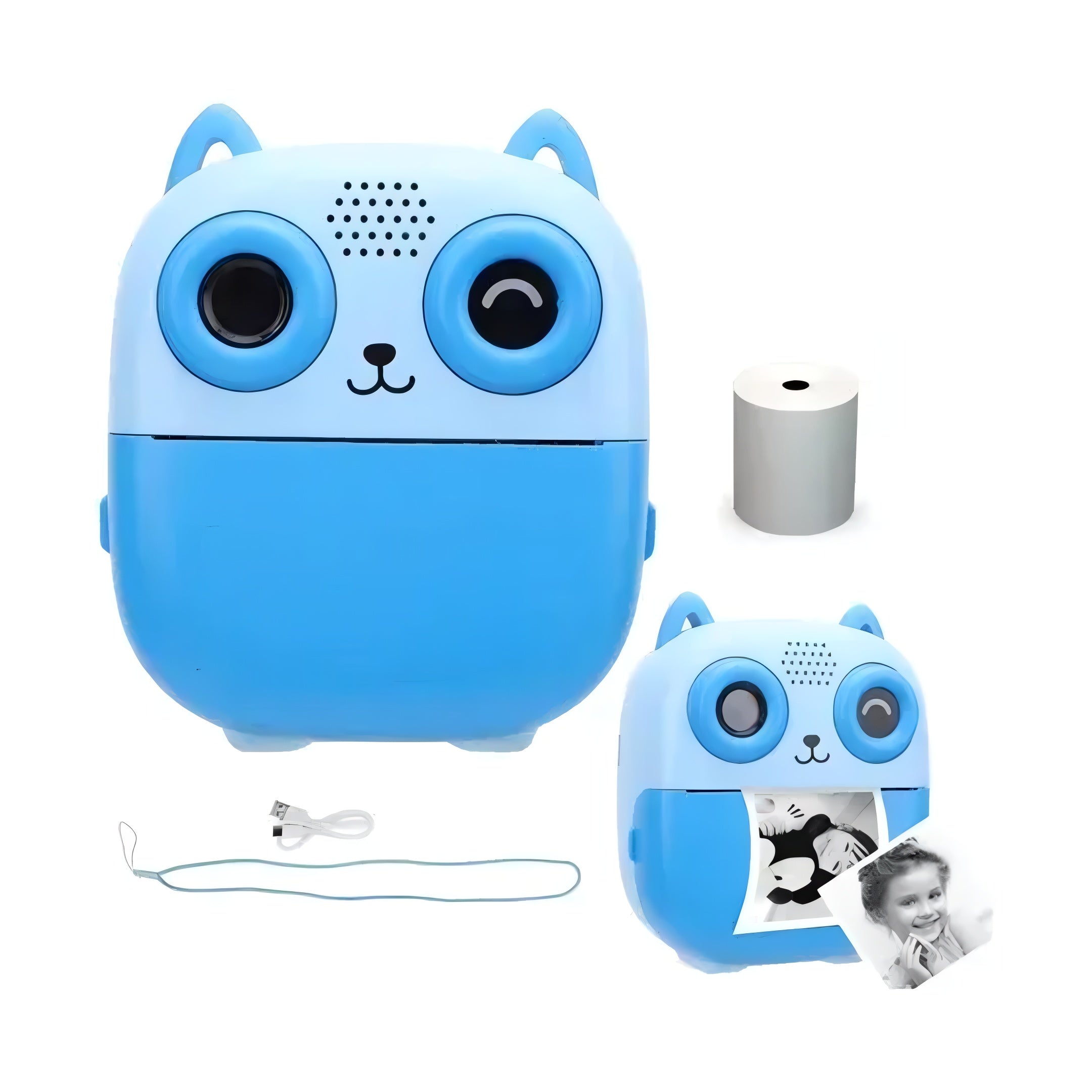 Cámara Con Impresión Infantil Portátil Diseño De Búho Hd®