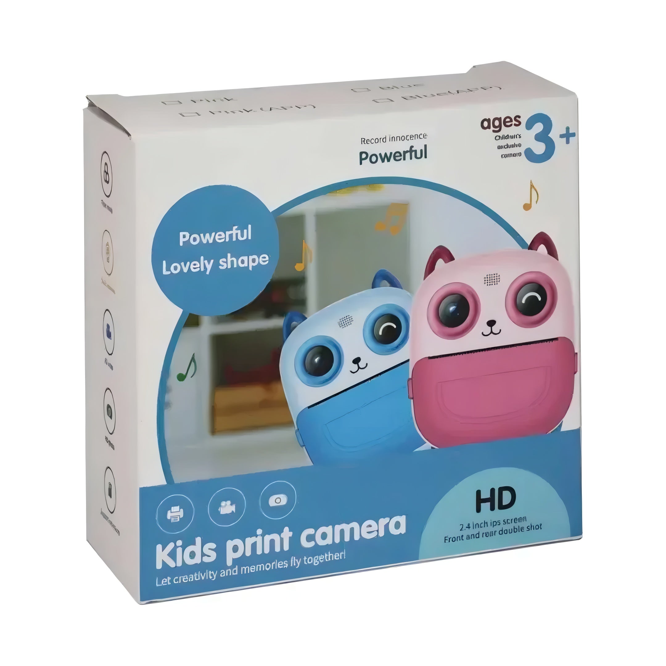 Cámara Con Impresión Infantil Portátil Diseño De Búho Hd®