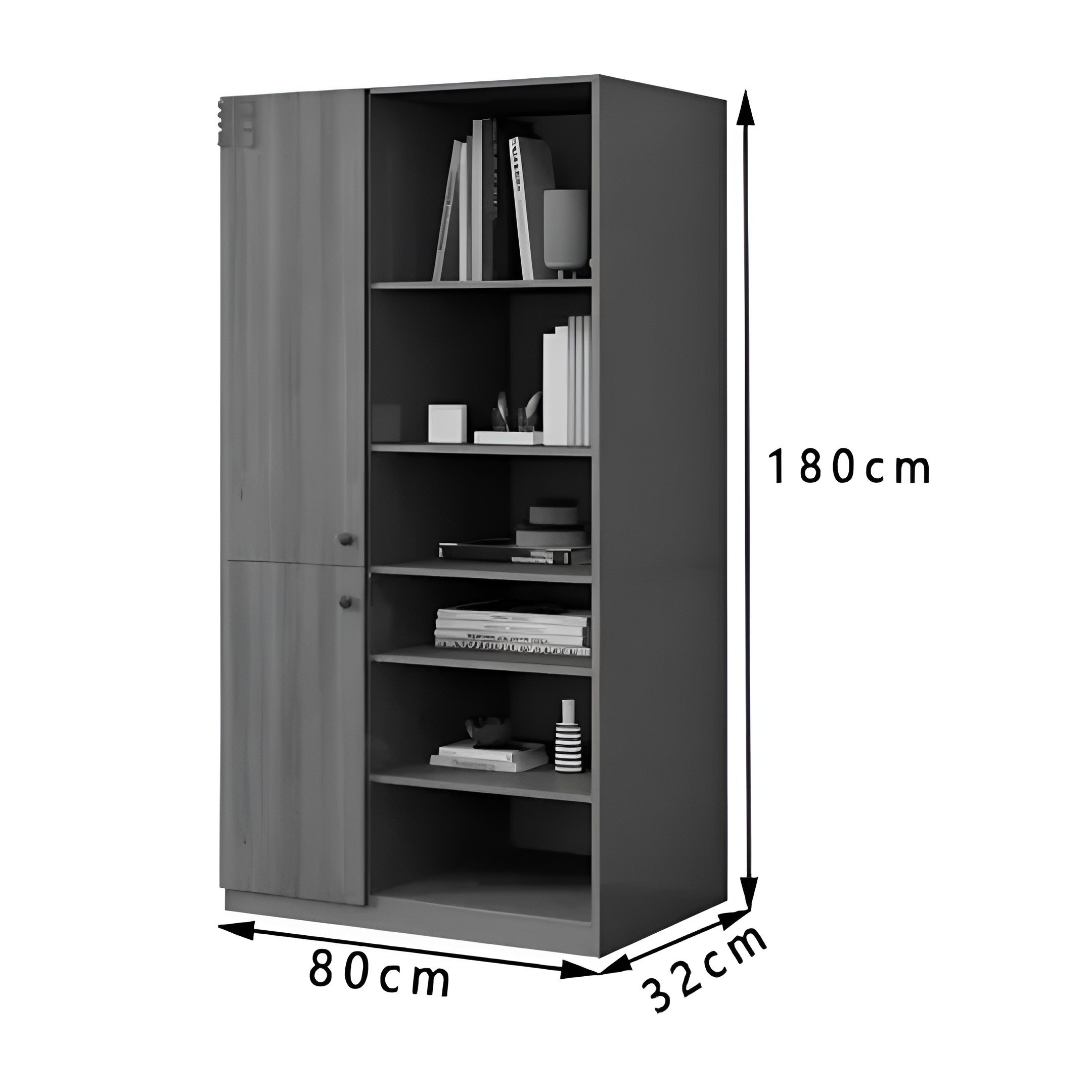 Estantería Organizador 6 Estantes 2 Puertas Fuerte Estable®