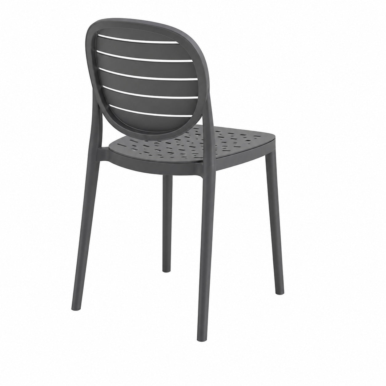 Silla De Comedor Moderna Polipropileno Gris Mate Resistente®