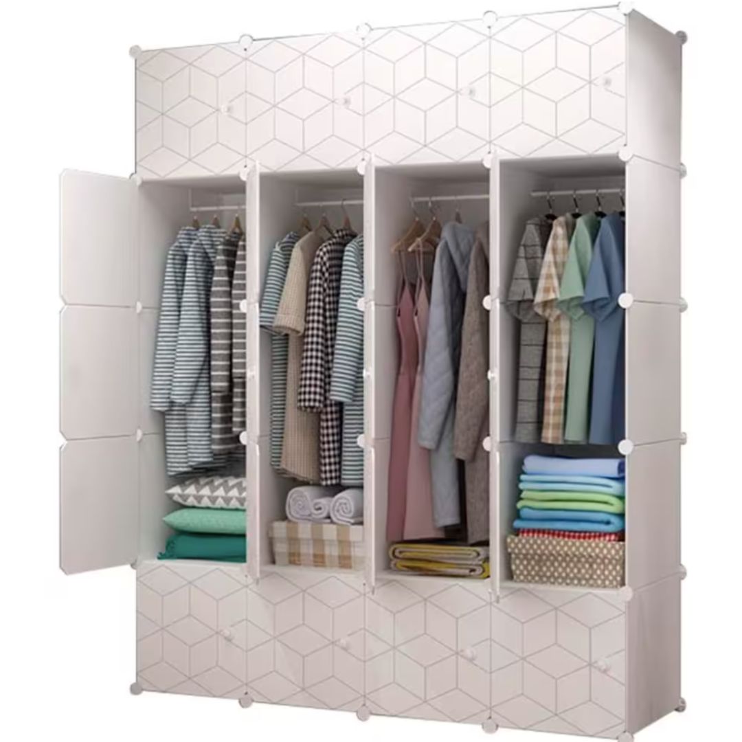 Ropero Modular Abs Plástico Organizador 147cm Resistente®