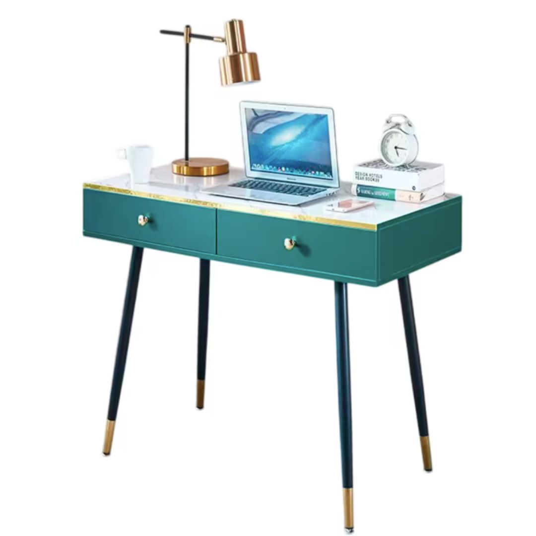 Escritorio Mdf 2 Cajones 100x50x75cm Verde®