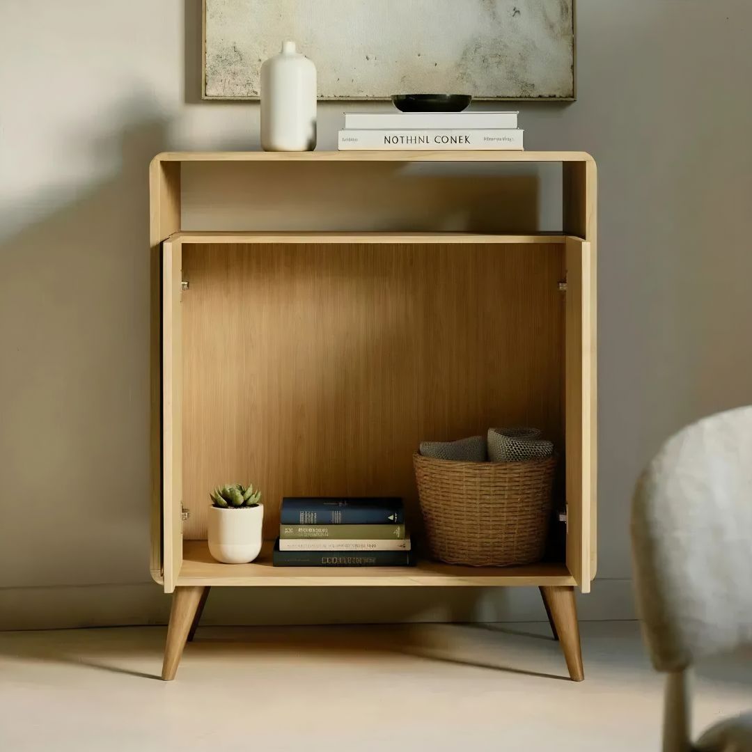 Aparador Orgánico Moderno Multiuso con 2 Puertas y Nicho®