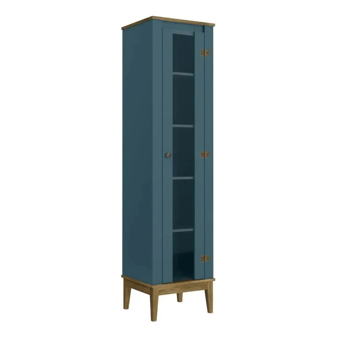Armario Cristalero Living 1 Puerta Estilo Colonial Premium®
