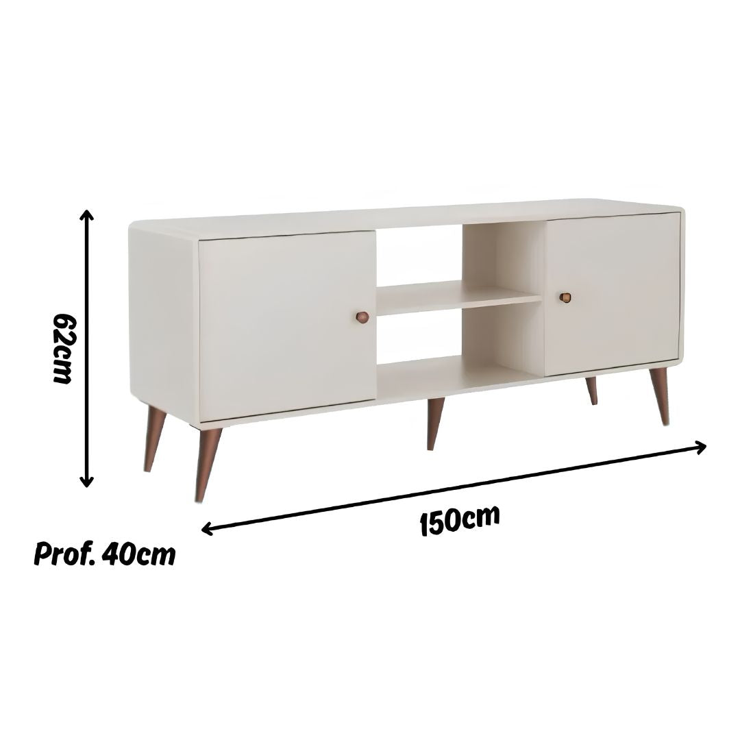Rack para TV Minimalista Madera MDF Resistente Linea Curve®
