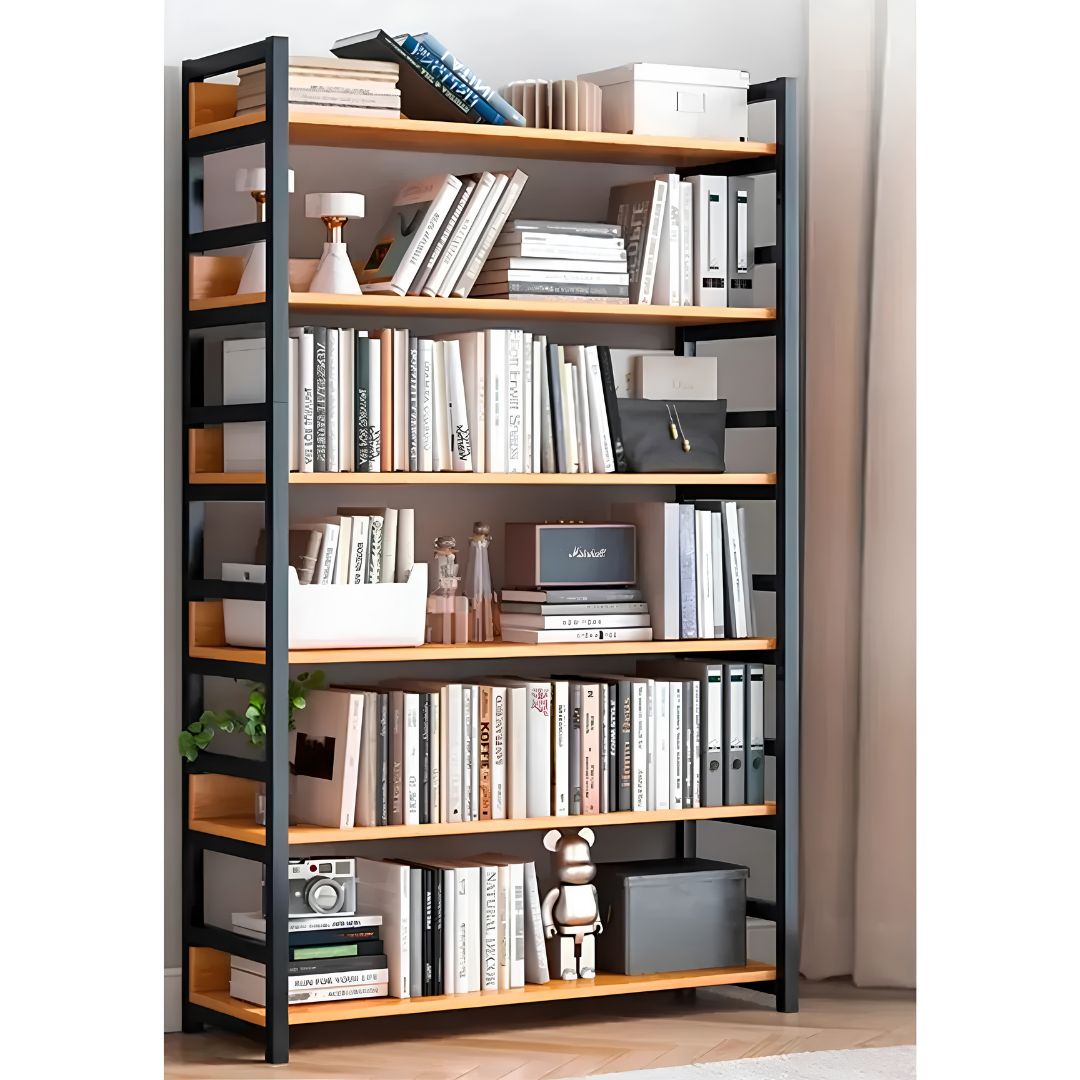 Estantería De Metal Y Mdf, Con 6 Estantes Para Almacenaje®