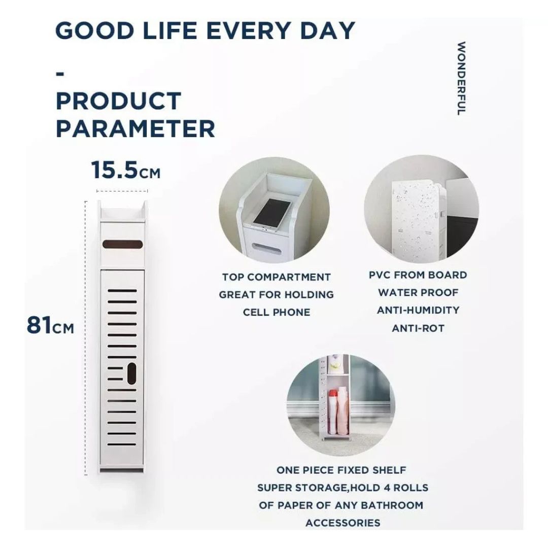 Mueble organizador de baño - 3 Compartimientos®