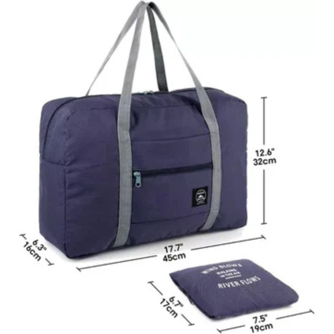 Bolso De Viaje Impermeable Plegable Cierre Y Bolsillo 25l
