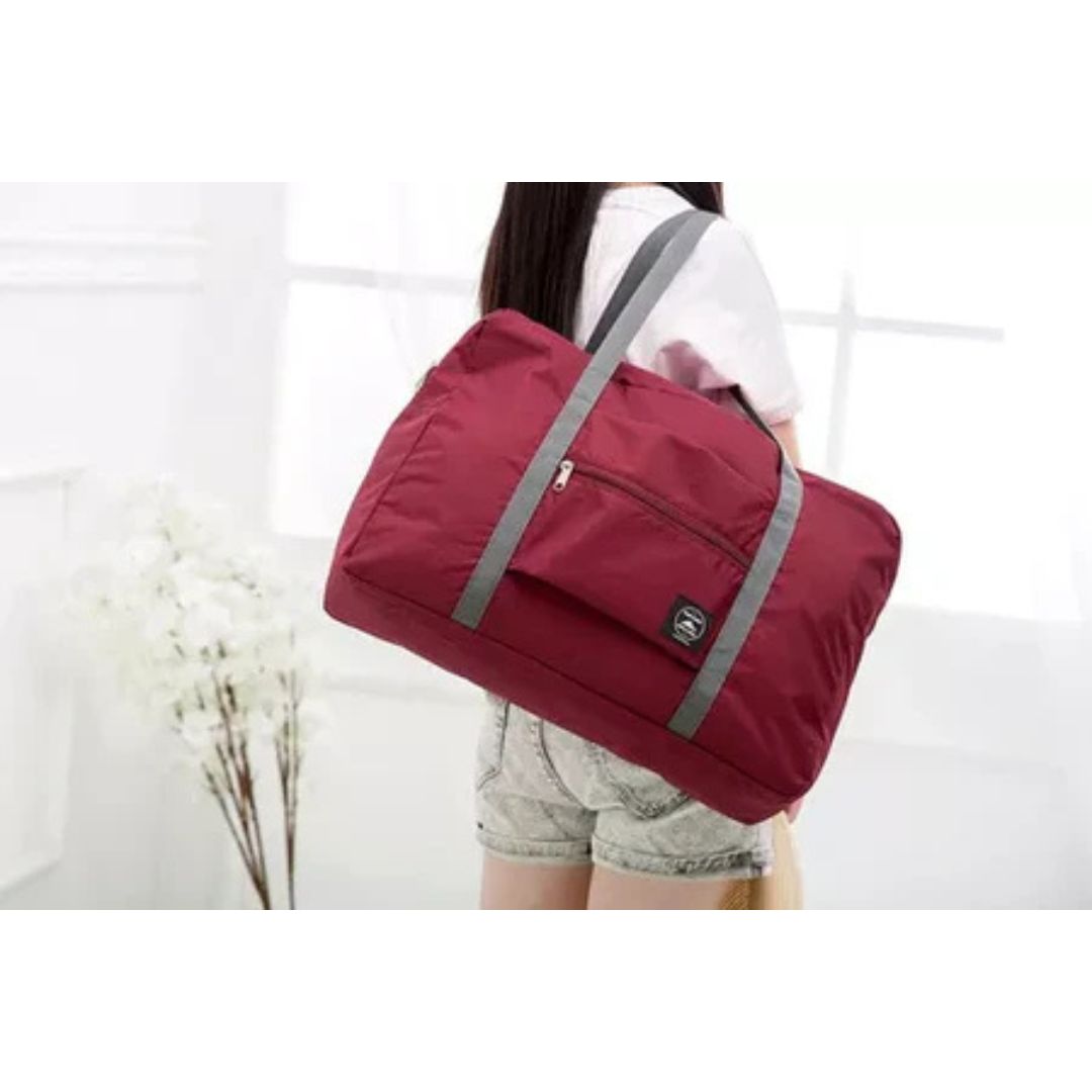 Bolso De Viaje Impermeable Plegable Cierre Y Bolsillo 25l